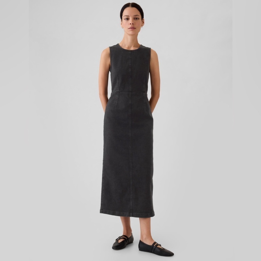 GAP Charcoal Gray Sleeveless Maxi Dress